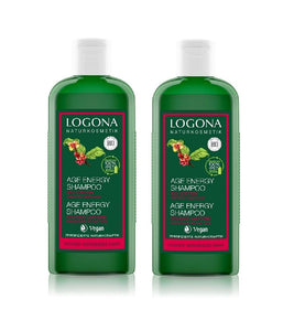 2xPack Logona Age Energy Hair Shampoo - 150 ml