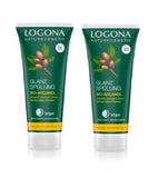 2xPack Logona Organic Argan Oil Shine Hair Conditioner - 400 ml