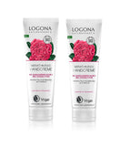 2xPack Logona Organic Damask Rose & Shea Butter Pampering Hand Cream - 150 ml