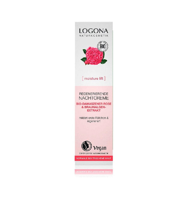 Logona Damascus Rose & Kalpariane Regenerating Night Cream - 30 ml