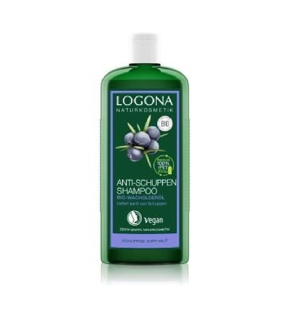 Logona Organic Juniper Oil Anti-Dandruff Hair Shampoo  - 250 or 750 ml