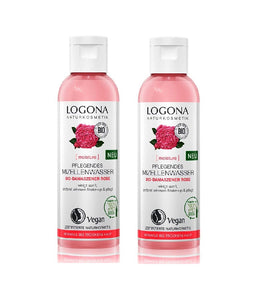 2xPack Logona Organic Damascus Rose Nourishing Micellar Water - 250 ml