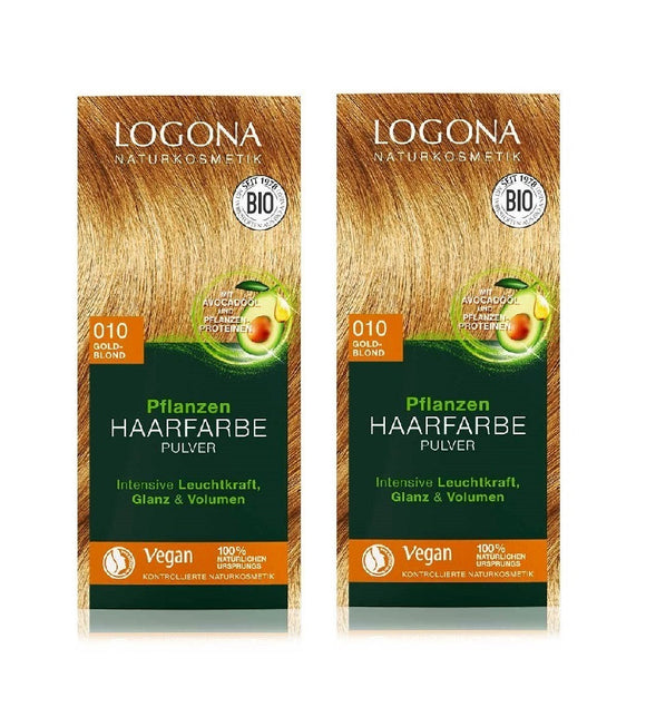 2xPacks Logona Plant Powder Vegan Hair Color for Women - 12 Varieties