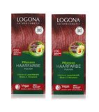 2xPacks Logona Plant Powder Vegan Hair Color for Women - 12 Varieties