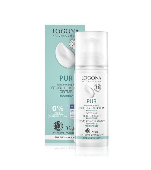 Logona PUR Soothing Moisturizing Cream with Probiotics - 50 ml