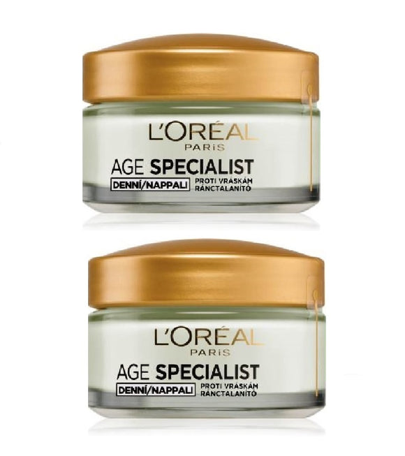 2xPack L'Oréal Paris Age Specialist Anti-wrinkel 45+ Day Cream - 100 ml