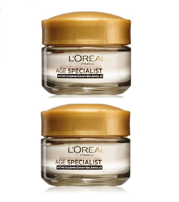 2xPack L'Oréal Paris Age Specialist 55+ Anti-wrinkle Eye Cream - 30 ml