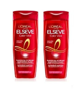 2xPack L'Oréal Paris Elseve Color-Vive Shampoo for Colored Hair - 800 ml