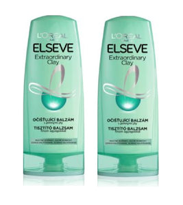 2xPack L'Oréal Paris Elseve Extraordinary Clay Cleansing Balm for Greasy Hair - 800 ml