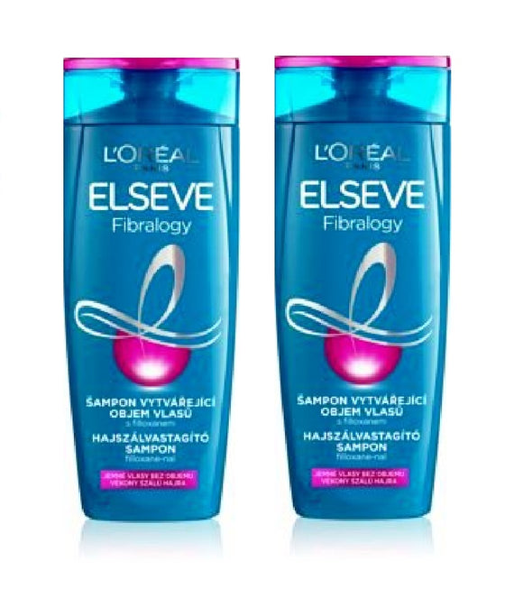 2xPack L'Oréal Paris Elseve Fibralogy Shampoo for Thick Hair - 800 ml