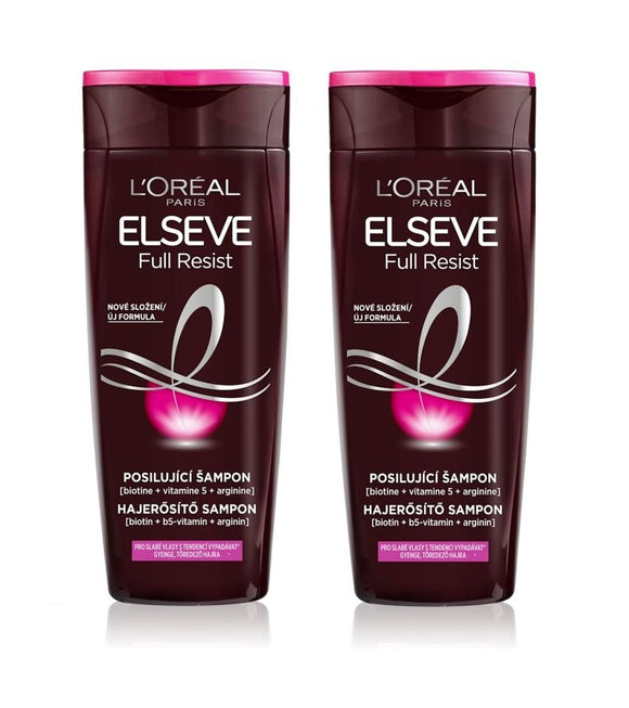 2xPack L'Oréal Paris Elseve Full Resist Fortifying Shampoo -  500 ml
