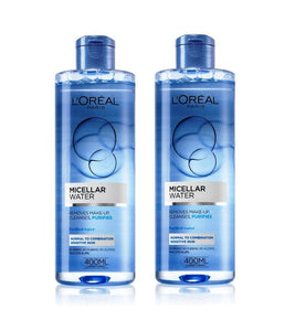 2xPack L'Oréal Paris Micellar Water for Normal to Sensitive Skin - 800 ml