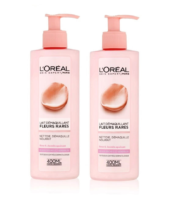 2xPack L'Oréal Paris Precious Flowers Make-up Remover for Dry or Sensitive Skin - 800 ml