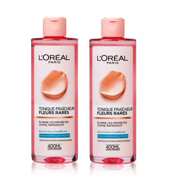 2xPack L'Oréal Paris Precious Flowers Toner for Normal to Combination Skin - 800 ml