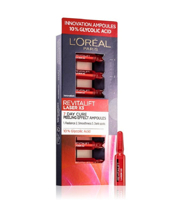 L'Oréal Paris Revitalift Laser X3 Smoothing Skin Serum in Ampoules - 7x1.3 ml