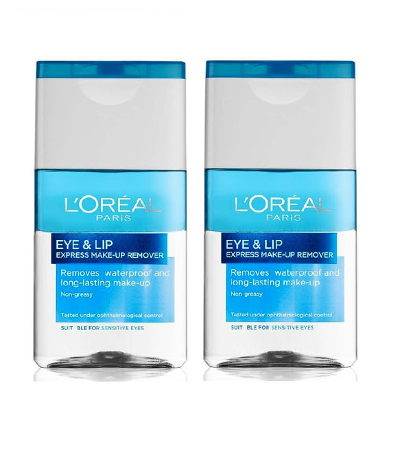 2xPack L'Oréal Paris Skin Perfection 2-phase Make-up Remover for Eyes and Lips - 250 ml