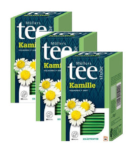 3xPack Müllers Teestube Organic Herbal Chamomile Tea Bags - 60 Bags