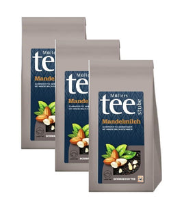 3xPack Müllers Teestube Almond Milk Loose Black Tea - 600 g