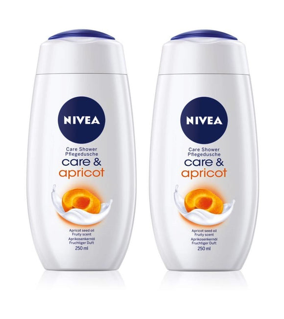2xPack NIVEA Care Apricot & Apricot Seed Oil Shower Gel - 500 ml