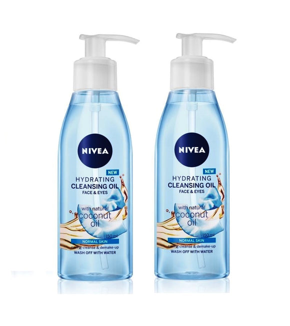 2xPacks Nivea Hydrating Coconut Cleansing Oil for NORMAL SKIN - 300 ml