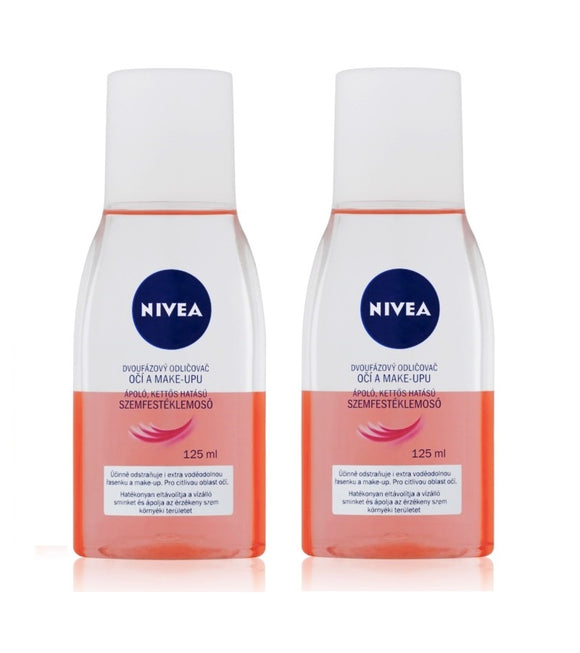 2xPack Nivea Gentle Caring Two-phase Eye Make-up Remover - 250 ml