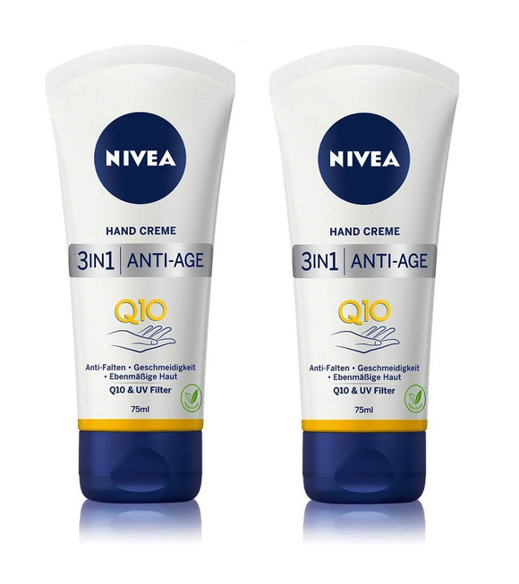 2xPack NIVEA 3in1 Anti-Age Hand Cream - 150 ml