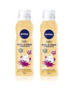 2xPack Nivea Kids Organic Aloe Vera Shower Foam - 400 ml