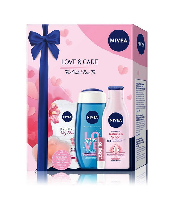 NIVEA Love & Care 6-Piece Body Care Gift  Set