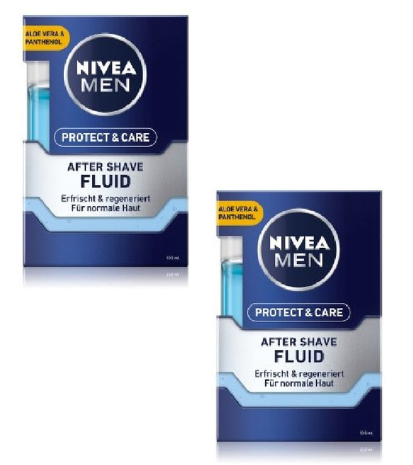 2xPack NIVEA MEN Protect & Care After Shave Fluid - 200 ml