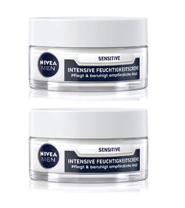 2xPack Nivea Men Sensitive Intense Moisturizing Cream -100 ml