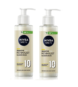 2xPack NIVEA MEN Sensitive Pro Menmalist Shaving Cream - 400 ml