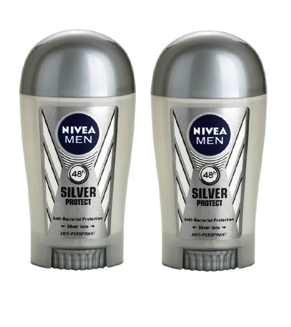 2xPack Nivea Men Silver Protect Antiperspirant - 80 ml