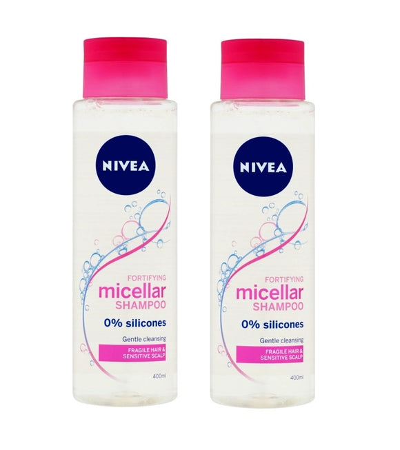 2xPacks Nivea Micellar Strengthening Shampoo for WEAK HAIR - 800 ml