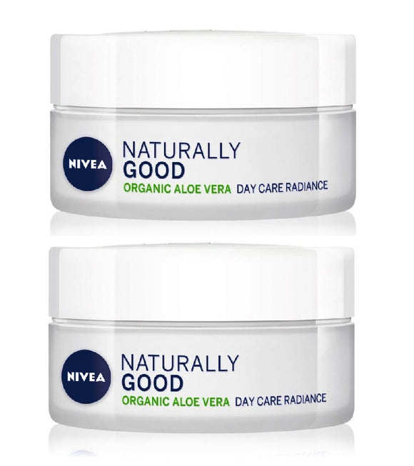 2xPack NIVEA Naturally Good Lightening Day Cream with Aloe Vera - 100 ml