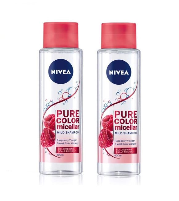 2xPacks Nivea Pure Color Micellar Shampoo for Colored Hair - 800 ml