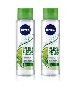 2xPack Nivea Pure Detox Micellar Refreshing Shampoo - 800 ml