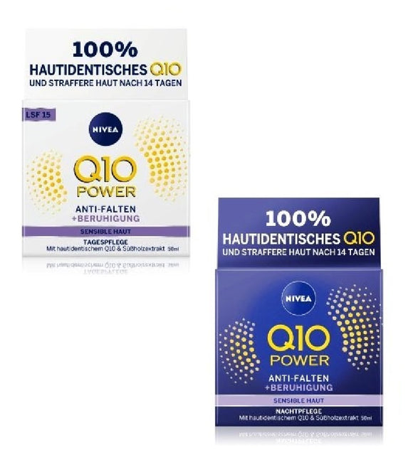 NIVEA Q10 Power Sensitive Day & Night Care Cream Set - 100 ml