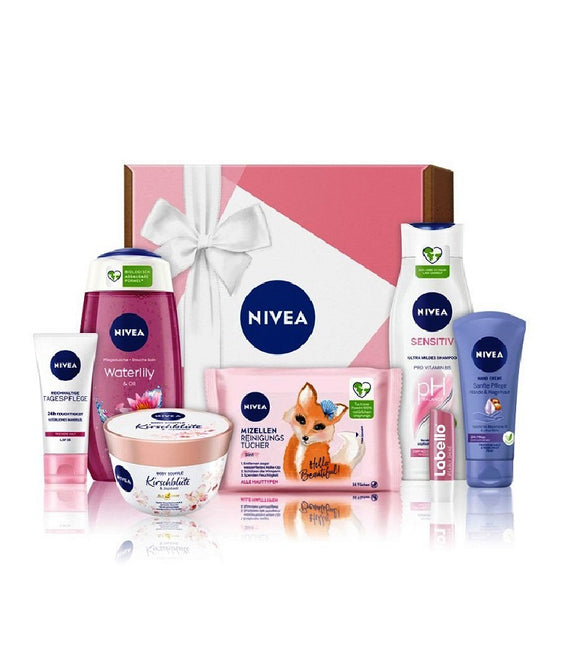 NIVEA Pink 8-Piece Body Care Gift Set