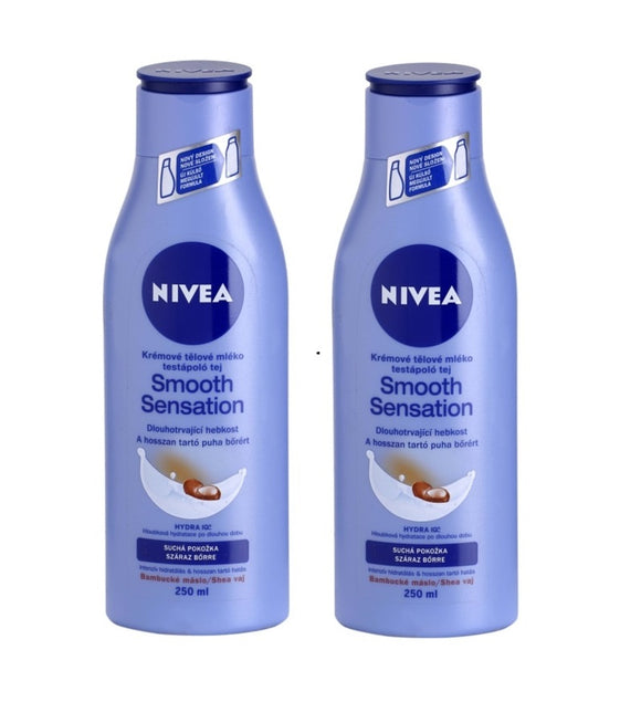 2xPack Nivea Smooth Sensation Moisturizing Body Lotion for Dry Skin - 500 ml