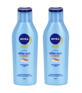 2xPack Nivea After Sun & Bronze After Sun Milk Tanning Extender - 400 ml