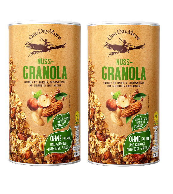 2xPack OneDayMore Nut Granola - 800 g