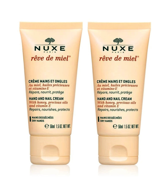 2xPack NUXE Reve de Miel Hand & Nail Cream for Dry Skin - 100 ml