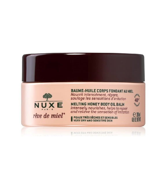 NUXE Reve de Miel Body Oil Balm for Sensitive Dry Skin - 200 ml