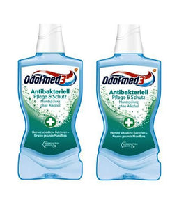 2xPack Odol-med3 Antibacterial Care & Protection Mouthwash - 1000 ml