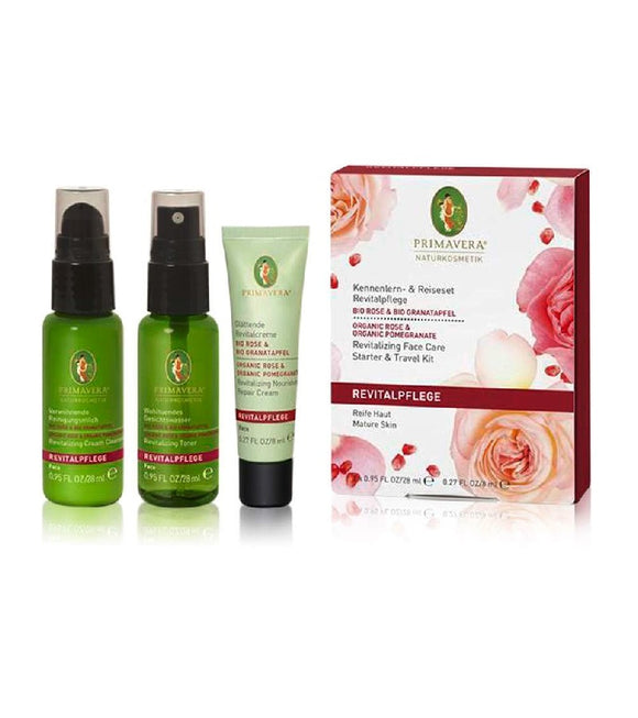 Primavera Rose & Pomegranate Revitalizing Face Care Set for Women