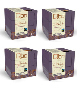 4xPack Qbo CAFFÈ GUATEMALA STRONG Coffee Cubes - 32 Capsules