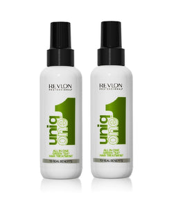 2xPack Revlon Professional UniqOne All In One Green Tea Hair Leave-in Treatment - 300 ml