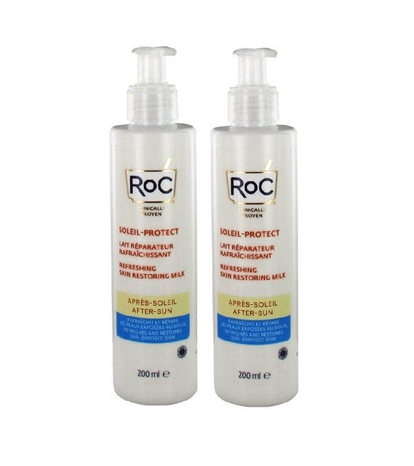 2xPack RoC SOLEIL-PROTECT REFRESHING SKIN RESTORING MILK AFTER-SUN - 400 ml