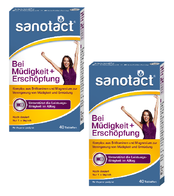 2xPack Sanotact For Anti-Fatigue and Exhaustion Tablets -  80 pieces