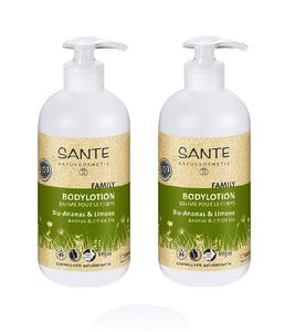 2xPack Sante Organic Pineapple & Lime Body Lotion - 1000 ml